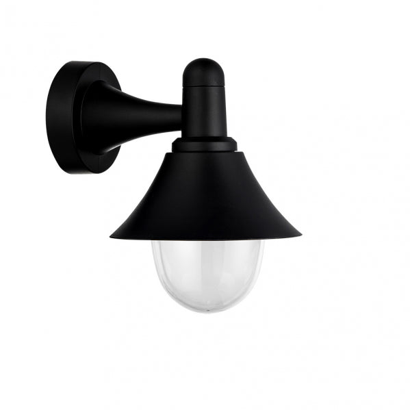 MENTOL outdoor wall light 1xE27 polycarbonate black