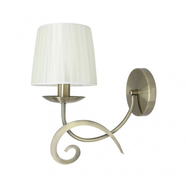 LUXOR wall sconce 1xE14 leather