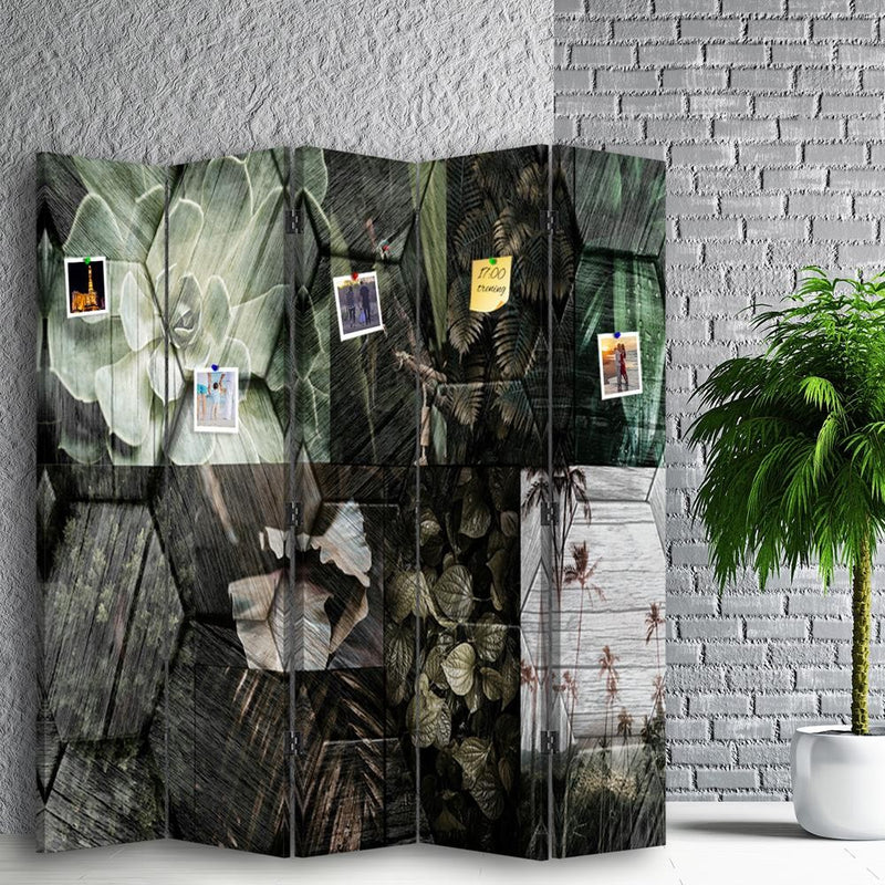 Room divider Double-sided PIN IT, Discreet pattern