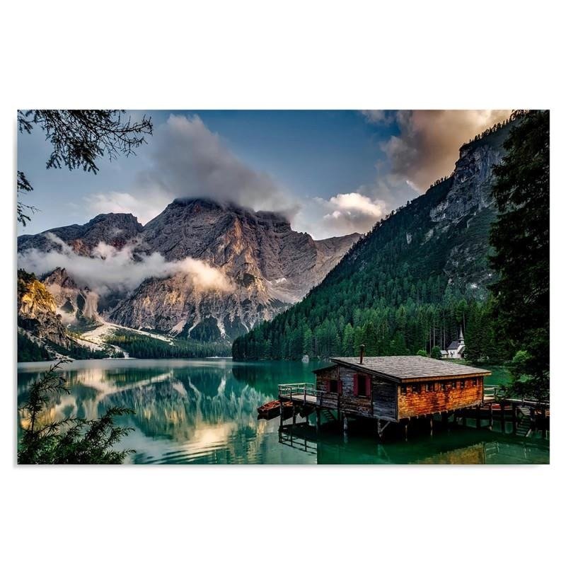 Canvas print, Little house on the water