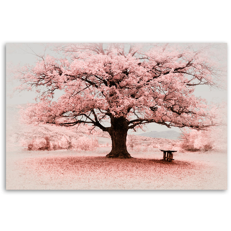 Deco panel print, Pink tree abstract nature