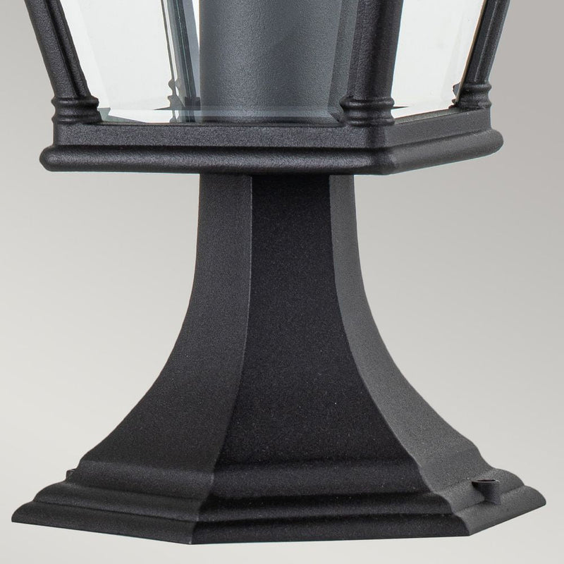 Outdoor table lamp Elstead Lighting (BAYVIEW-3M-BK) Bayview aluminium, clear bevelled glass E27