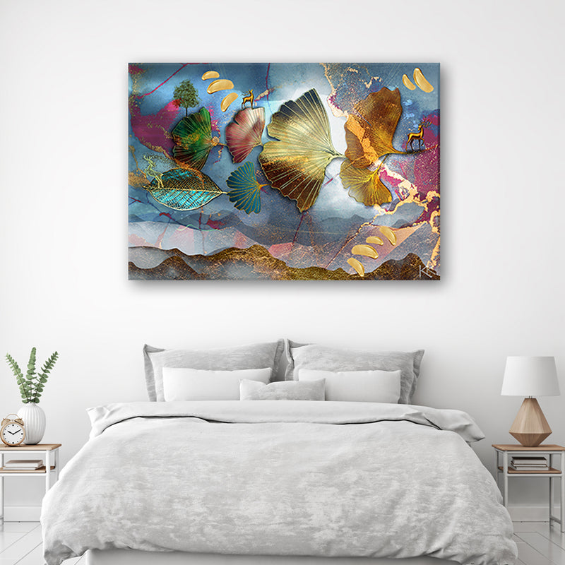 Canvas print, Colourful leaves abstract