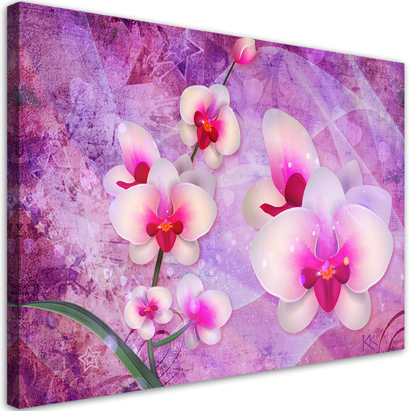 Canvas print, Orchid flower abstract