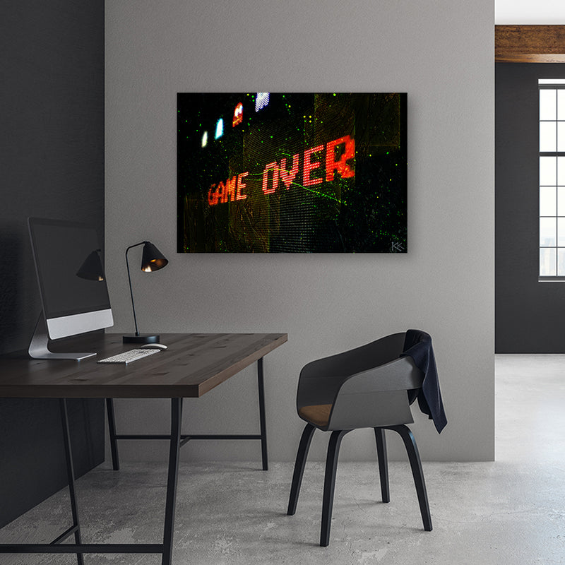 Canvas print, Game Over for the player