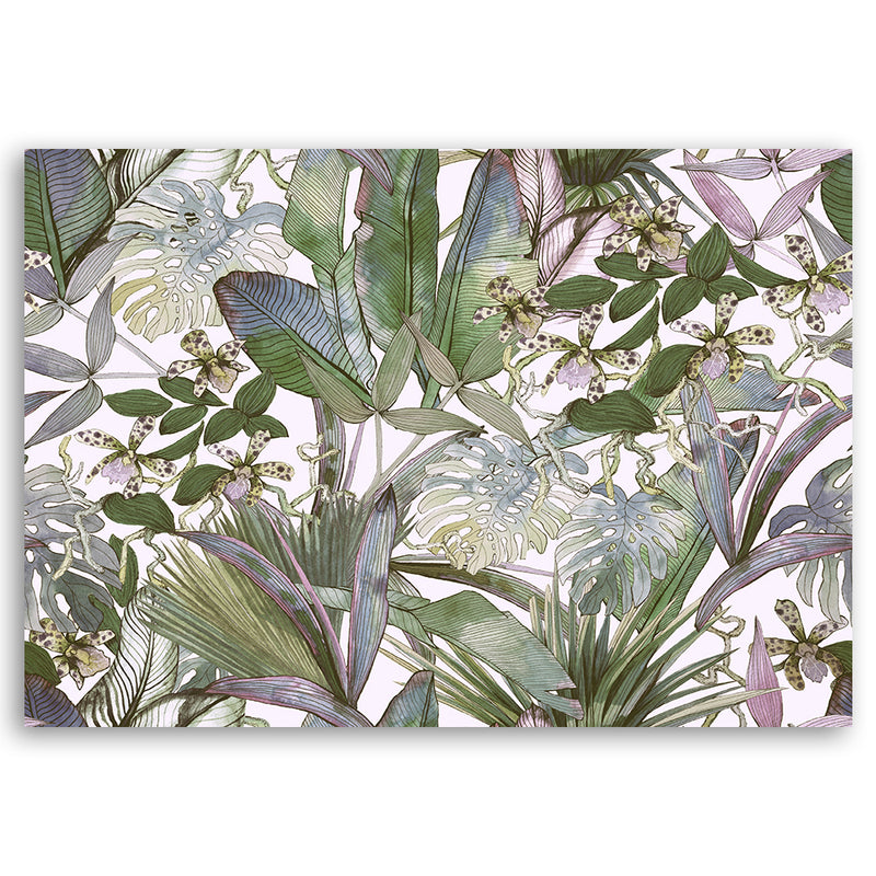 Deco panel print, Tropical monstera leaves
