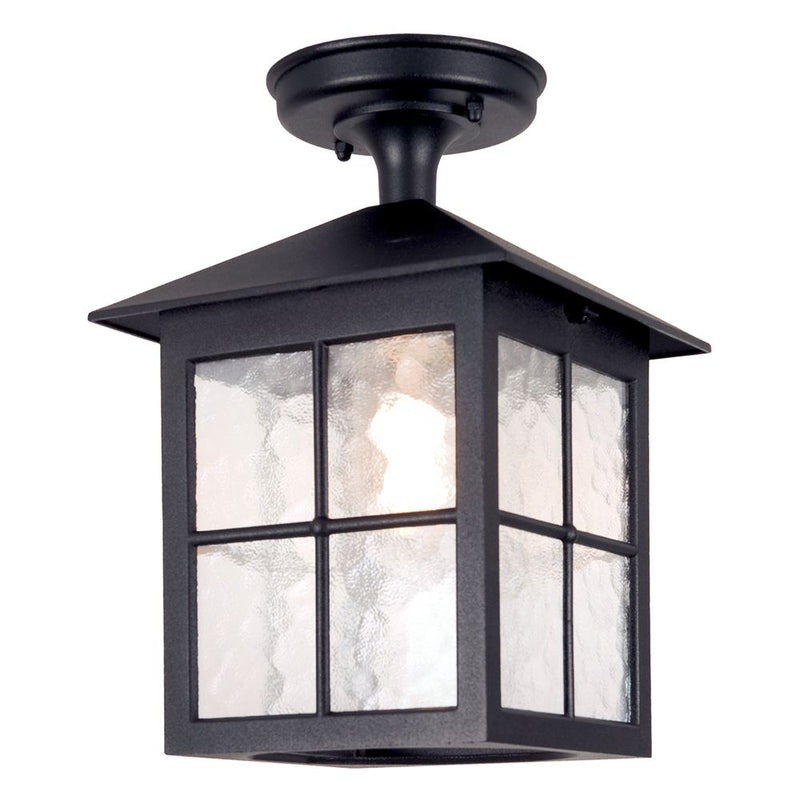 Outdoor ceiling light Elstead Lighting (BL18A-BLACK) Winchester die-cast aluminium, glass E27