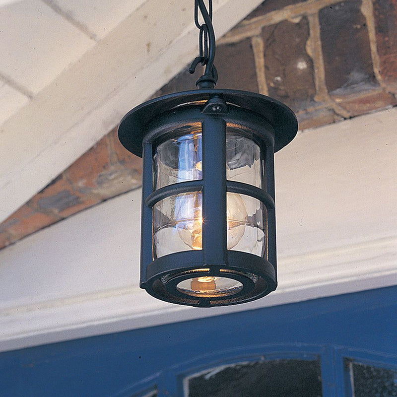 Outdoor ceiling light Elstead Lighting (BL21B-BLACK) Hereford die-cast aluminium, glass E27