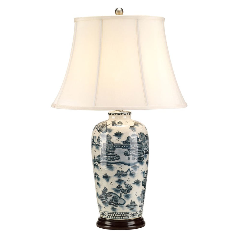 Table lamp Elstead Lighting (BLUE-TRAD-WP-TL) Blue Traditional porcelain E27