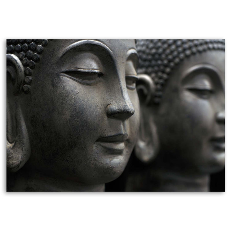 Panel decorativo estampado, figuras de Buda.
