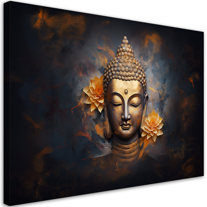 Canvas print, Gold Buddha abstract