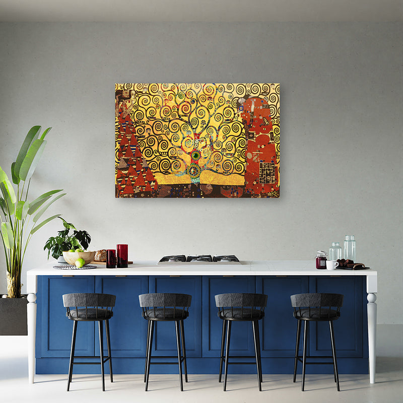 Deco panel print, Tree of life abstract