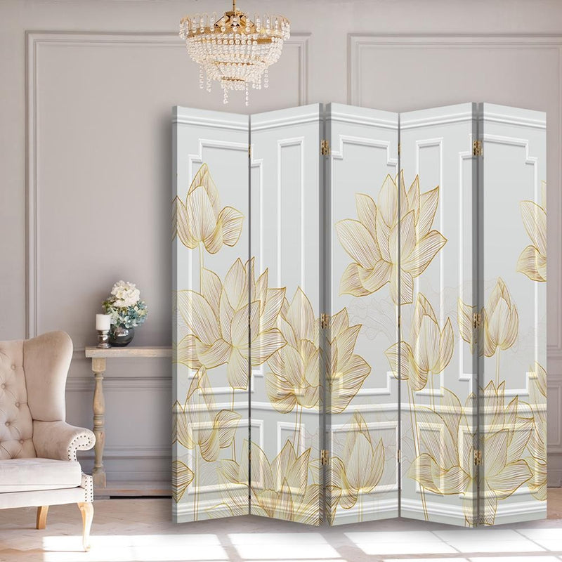 Room divider Double-sided, Floral design
