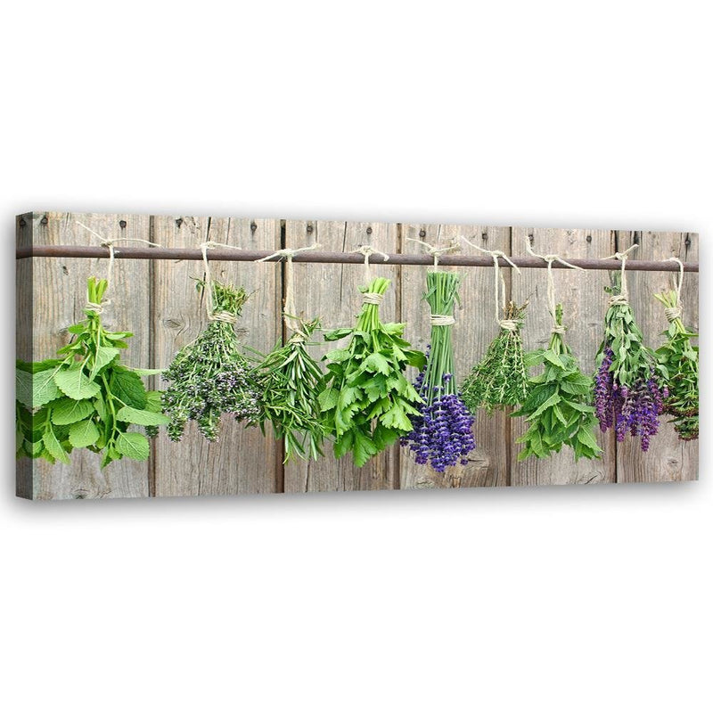 Canvas print, Herbs for drying