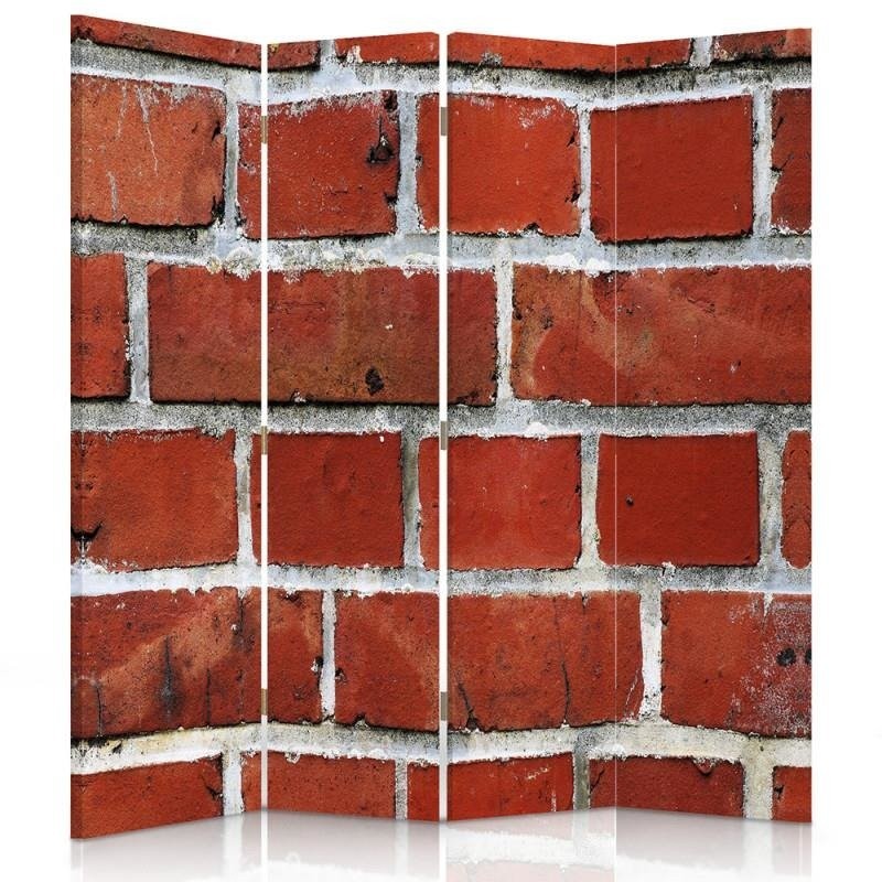 Room divider Double-sided, Red brick wall
