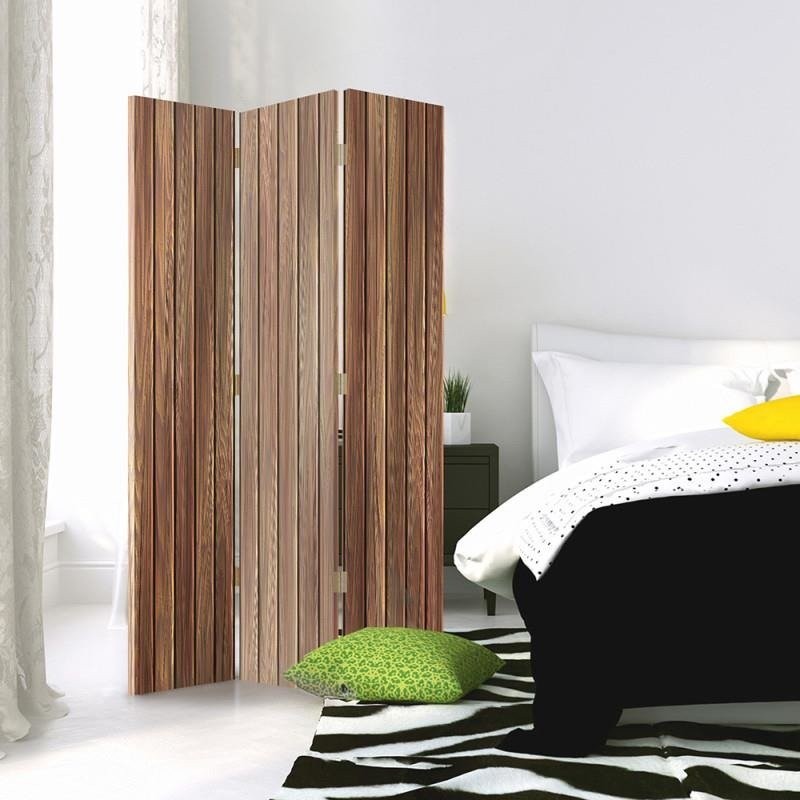 Room divider Double-sided rotatable, Clear planks