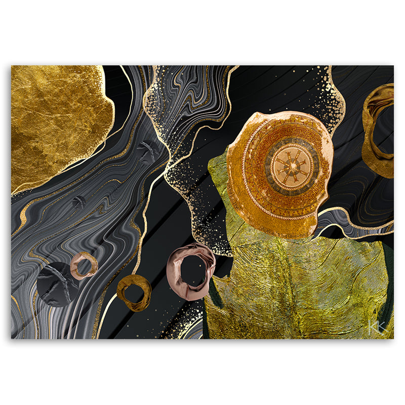 Impresión de panel decorativo, textura de mármol abstracta