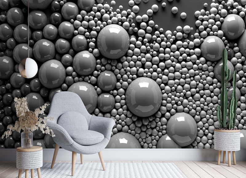 Fondo de pantalla, Esferas abstractas 3D.