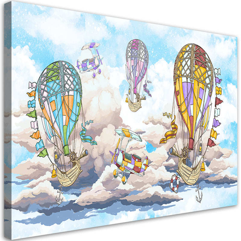 Canvas print, Colourful air balloons