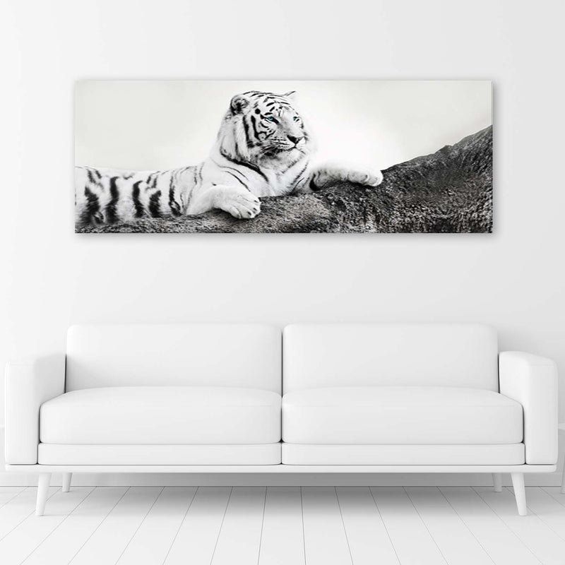 Deco panel print, Tiger watching