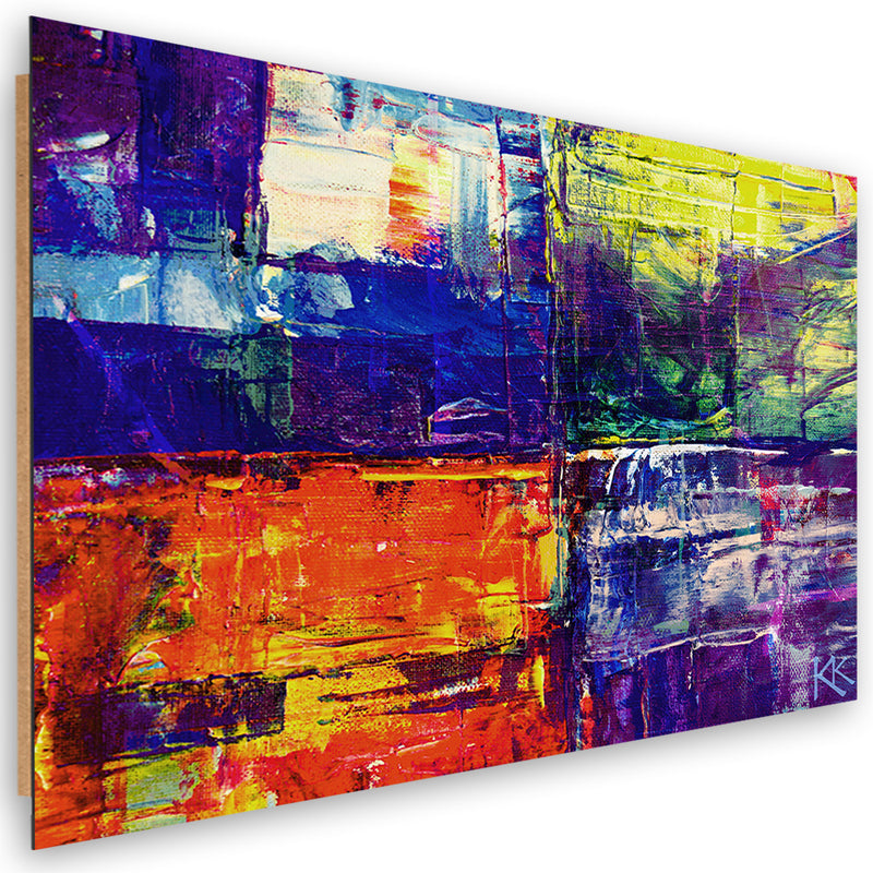 Deco panel print, Colorful abstract hand painted