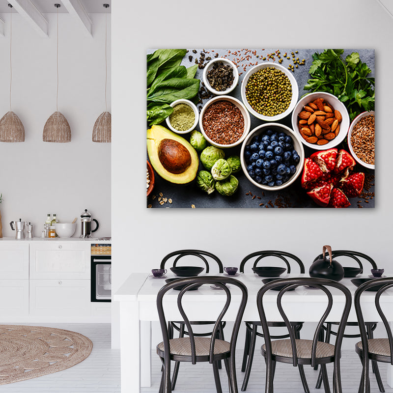 Canvas print, Fresh vegetables and fruits