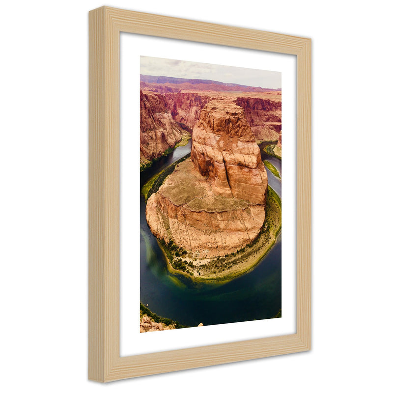 Picture in natural frame, Rocks of the grand canyon