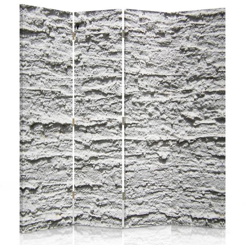 Room divider Double-sided, Grey plaster