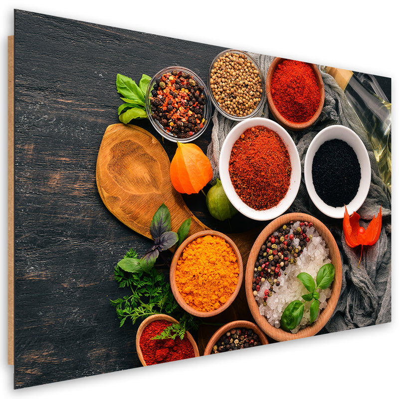 Deco panel print, Fresh spices in the kitchen