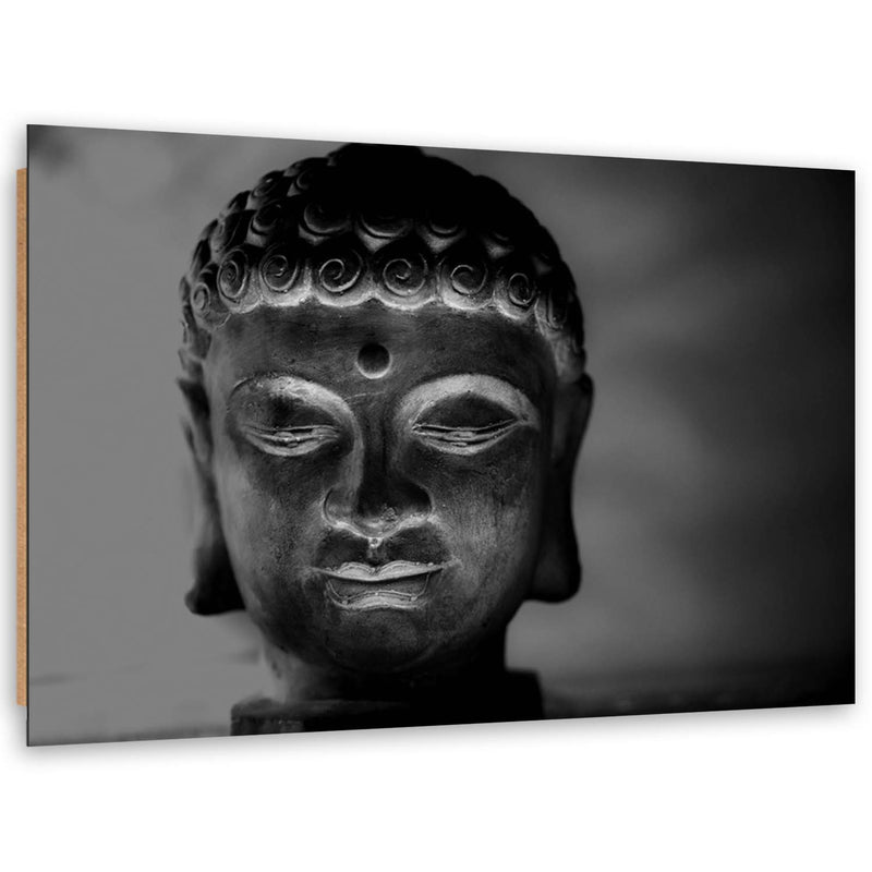 Deco panel print, Illuminated buddha head