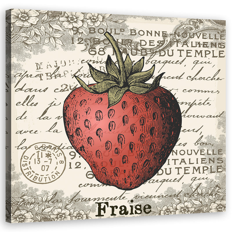 Canvas print, Strawberry vintage