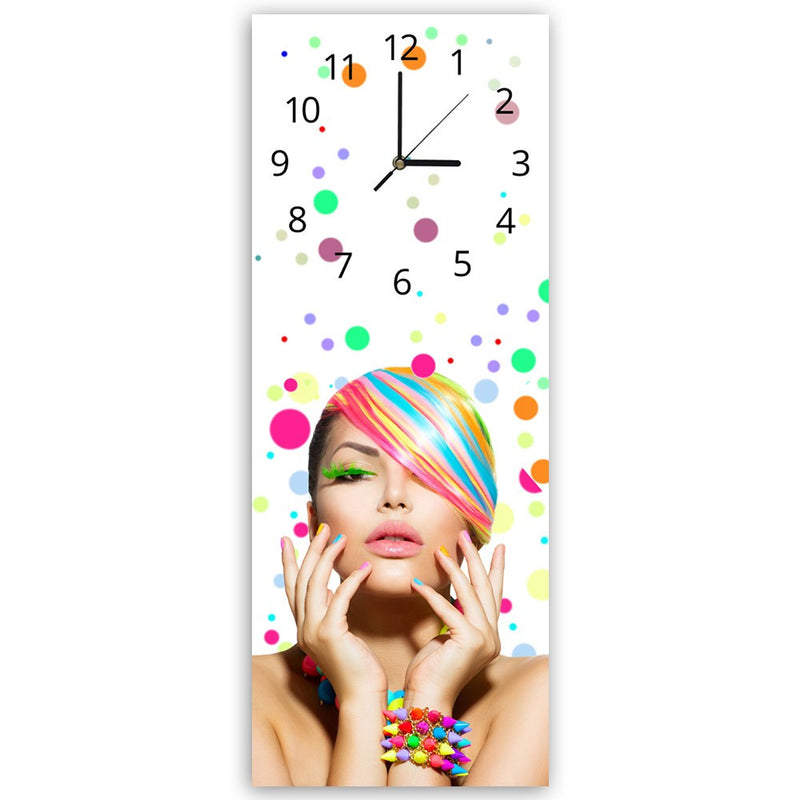 Wall clock, Woman in colors