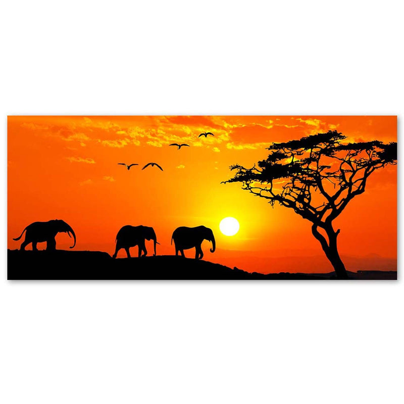 Canvas print, African savannah panorama