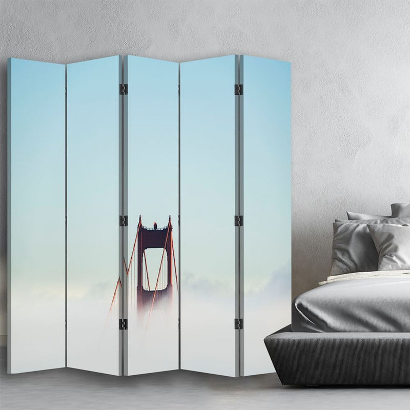 Room divider Double-sided, Bridge in the Clouds