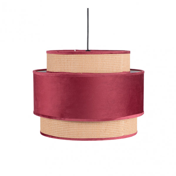ADRIANO pendant lamp 1xE27 textile red