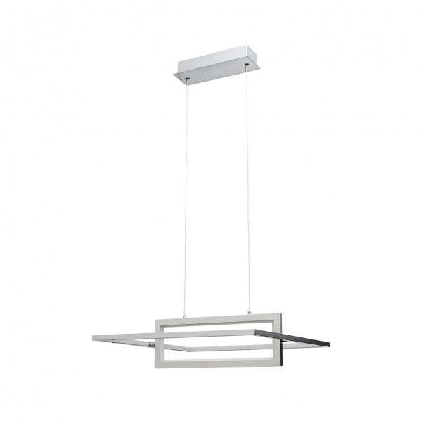 LEXIE chandelier 40W metal / polycarbonate chrome