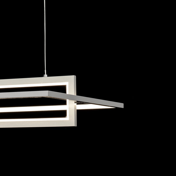 LEXIE chandelier 40W metal / polycarbonate chrome