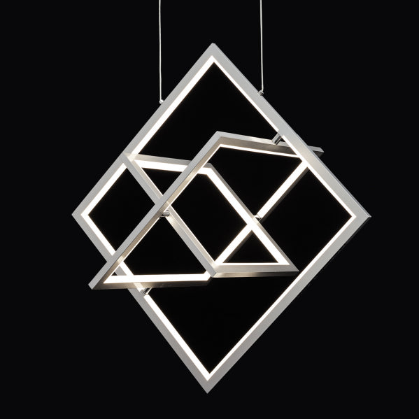 LEXIE chandelier 50W metal / polycarbonate chrome