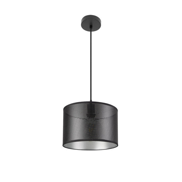 ANASTASIA pendant lamp 1xE27 metal / textile black