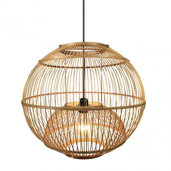 CROTON pendant lamp 1xE27 bamboo light wood
