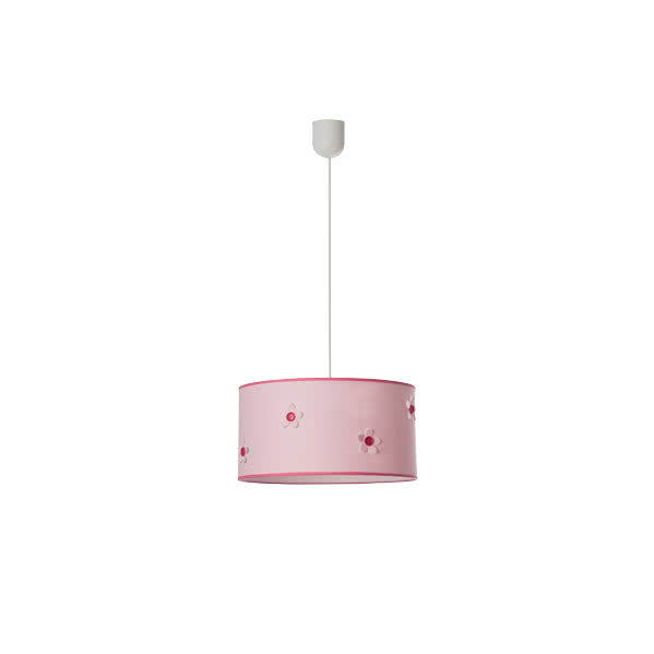 BOTON pendant lamp 1xE27 textile pink