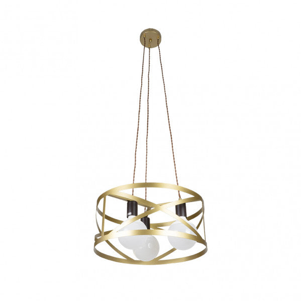 MELLI chandelier 3xE27 metal gold