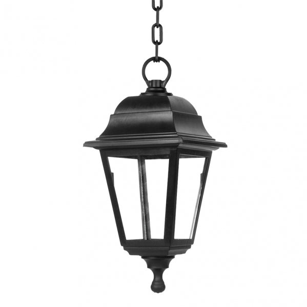 ALBAHACA outdoor ceiling light 1xE27 crystal / polycarbonate black
