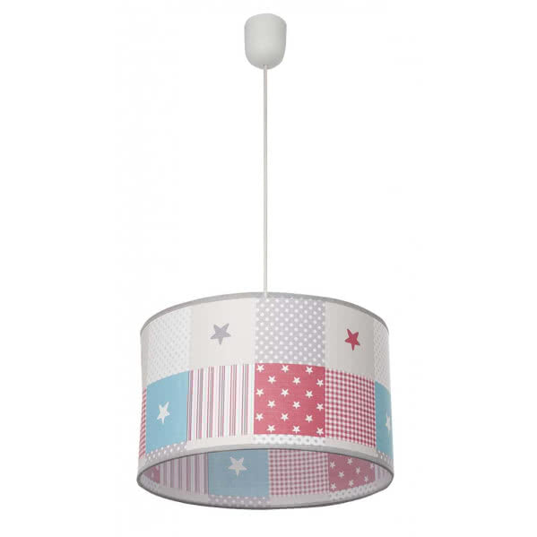 MIX pendant lamp 1xE27 polymer / textile multicolored