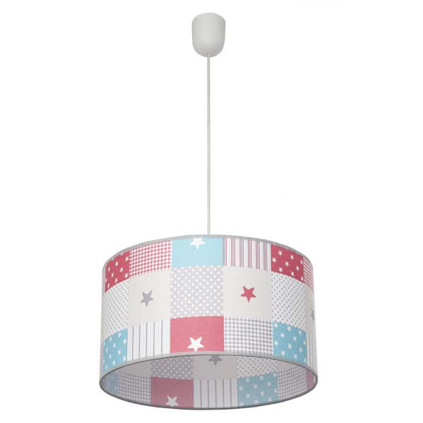 MIX pendant lamp 1xE27 polymer / textile multicolored