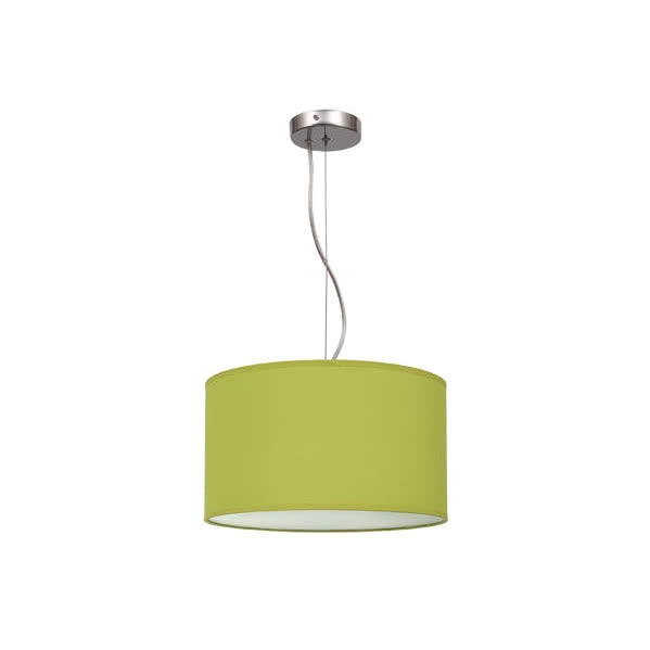 NICOLE pendant lamp 1xE27 metal / textile green