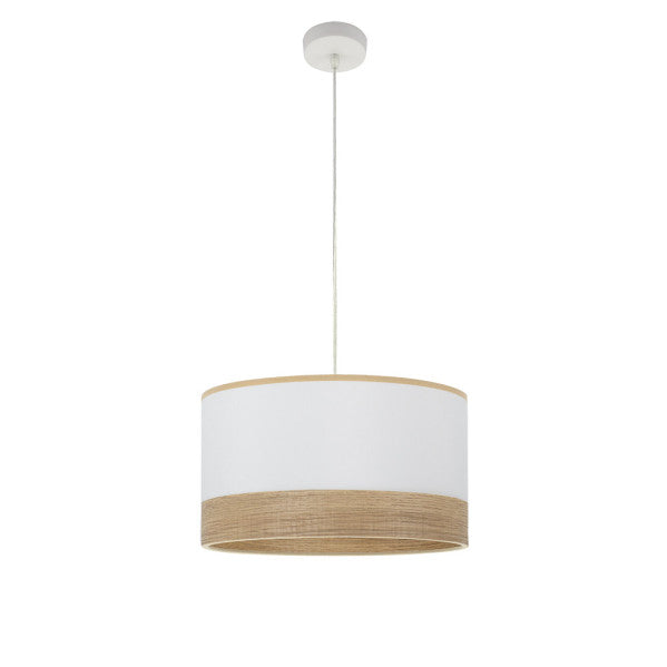 OLGA pendant lamp 1xE27 metal / textile white