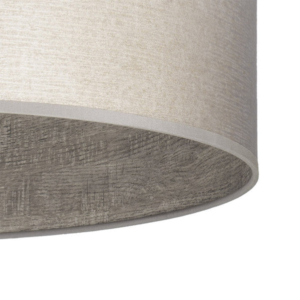 TANIA pendant lamp 1xE27 metal / textile grey