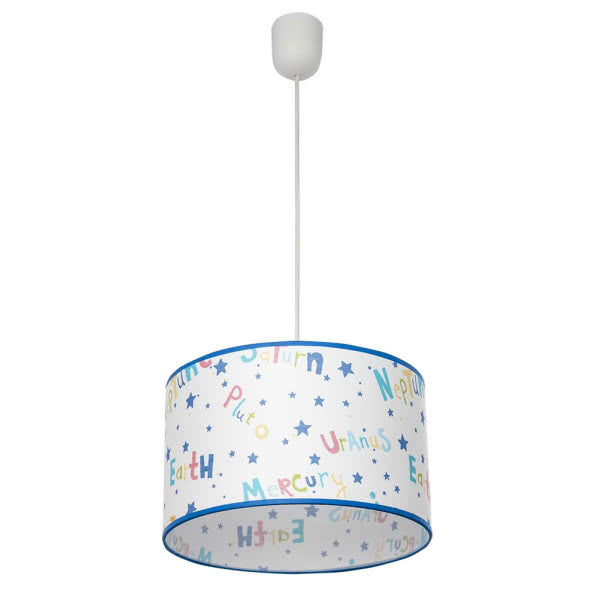 UNIVERSO pendant lamp 1xE27 polymer / textile multicolored