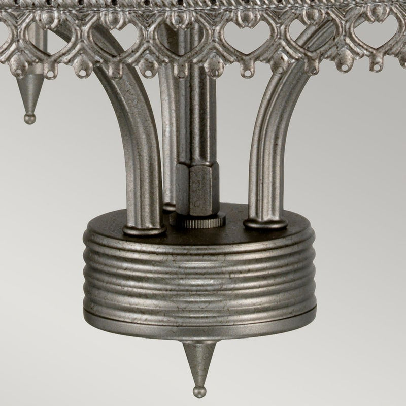 Chandelier Elstead Lighting (CROWN3) Crown steel E14 3 bulbs